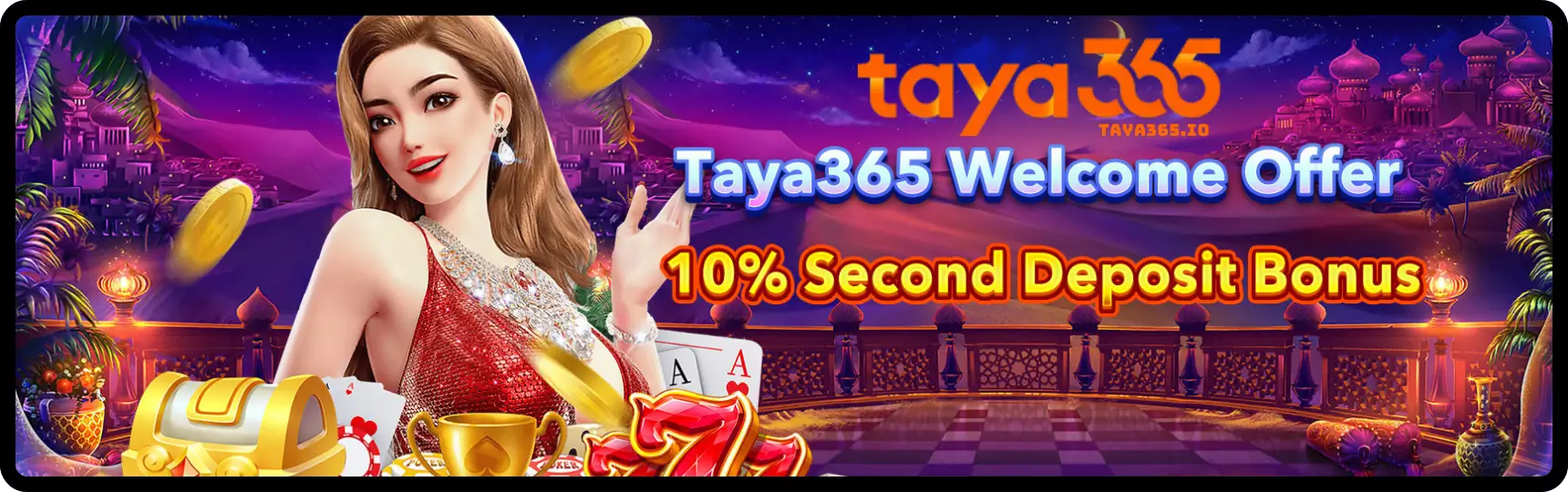Baner Welcome bonus taya 365